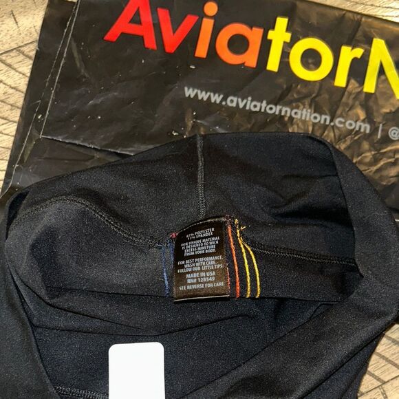 Aviator 🧑‍✈️ Nation Made in USA 🇺🇸 5 Stripe Performance 🏃 🧘 Shorts 🩳 NWT - Picture 10 of 17